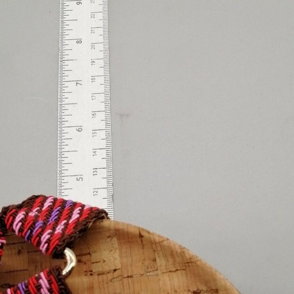 Lisa Vicky Womens Platform Ankle Strap Sandal Multicolor Hook Loop Wedge 9M - Picture 6 of 9